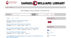 Desktop Screenshot of libanswers.stevens.edu